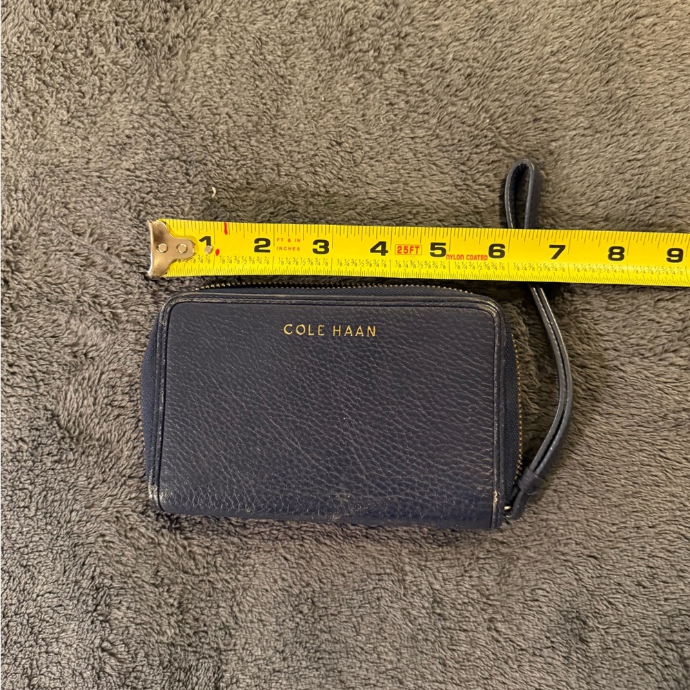 Cole Haan Dark Blue Wristlet